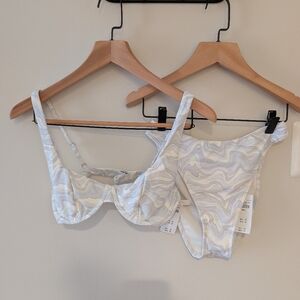 Abercrombie & Fitch Marble Print Bikini Set – Size Small
